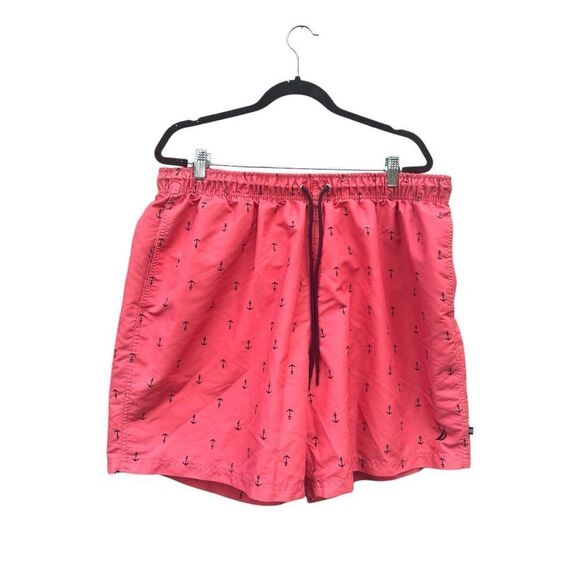 Nautica MensQuick-Dry Multi Logo 8" Swim Trunk Shorts size 2Xl summer beach swim - Picture 1 of 3